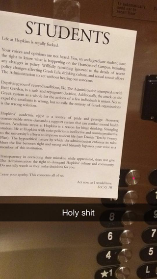 Illustration for article titled Johns Hopkins Pays Lip Service to Campus Rape, Frats Throw a Tantrum